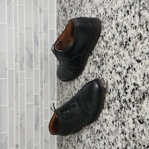 Black Leather Alden Cap Toe Oxford Dress Shoes sz 7.5 B delmar bootery